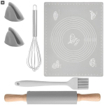 Silikoonist t&ouml;&ouml;tlemispind koos tarvikute komplektiga - Ideaalne k&uuml;psetamise ja kokkamise komplekt