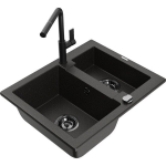 Graniidist valamu Mexen Carlo segistiga Flora 6518-75-670401-70-B, must/kuldne metallik