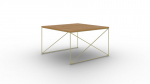 Kohvilaud ADRK Furniture Nelia, pruun/kuldne