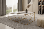 2 kohvilaua komplekt Furniture Licco, valge/kuldne