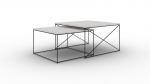 2 kohvilaua komplekti ADRK Furniture Licco, liiva/must