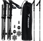 Matkakepid Trizand, 110-130cm, mustad.