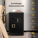 Costway Safe Seif 42,5 L Kapp Seif terasest Koduseif digitaalse klahvistiku ja klahvilukuga