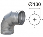 90&deg; paindumine. D-130 mm.