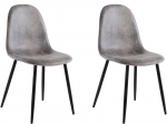 2 tooli komplekt Notio Living Mingu, hall/must