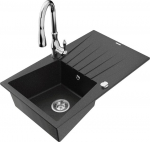 Graniidist k&ouml;&ouml;givalamu Mexen Cesar segisti ja sifooniga, Metallic black/silver/chrome