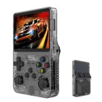 M&auml;ngukonsool R36S k&auml;eshoitav m&auml;ngum&auml;ngija 64 GB m&auml;ngud 3,5-tolline IPS-ekraaniga klassikaline m&auml;ngum&auml;ngija avatud l&auml;htekoodiga Linuxi 3D kahes&uuml;steemne lastele ja t&auml;iskasvanutele, Pilka 0G