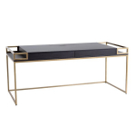Kirjutuslaud K16 BLACK 200 - kuldne