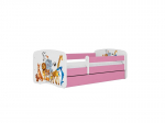 Lastevoodi ilma madratsita/sahtlita Kocot Kids BabyDreams Pink animals, roosa