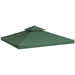 Asenduskatus 3x3m paviljonile, veekindel, pol&uuml;ester, tume roheline, aia- ja peotelgi varikatus
