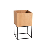 Lillepott PALMUS METAL 60x35x35 - naturaalne(3395), must