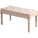 Istme vintaaždisainiga, n&ouml;&ouml;ppolsterduse, treitud jalgade, Shabby Chic stiilis, kreemjas