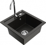 Graniidist k&ouml;&ouml;givalamu Mexen Vito segisti ja sifooniga, Metallic black/gold+Chrome