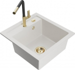 Graniidist k&ouml;&ouml;givalamu Mexen Vito segisti ja sifooniga, White+Black/Gold