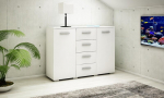 Kapp HELENA 120cm VALGE 4 sahtlit