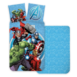 Laste voodipesukomplekt Avengers Blue 140&times;200cm, 2-osaline