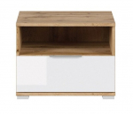 &Ouml;&ouml;kapp BRW Zele, pruun/valge