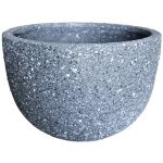 Lillepott poolringikujuline klaaskiust 30x20, tumehall