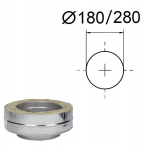 Alumine adapter &bdquo;+&ldquo;. D-180/280 mm.