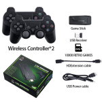 4K HD videom&auml;ngukonsool m&auml;ngupulk 4k 10000 m&auml;ngud 2,4G topelt juhtmevaba kontroller retro teleri m&auml;ngupulk 4 k