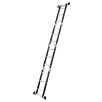 Alumiiniumist ja terasest universaalne redel, Drabest HOME 4x3, 125 kg