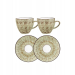 Pistaatsia portselanist espressotass 75 ml koos taldrikuga 11 cm Wilmax
