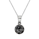 Naiste kaelakee DiamondSky "Classic (Silver Night)" Swarovski kristallidega DS01K772