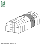 Kaarjas kasvuhoone KLASIKA laiendus