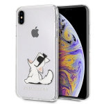 Karl Lagerfeld iPhone Xs Max - Choupette Fun Sunglasses - Transparent TPU case