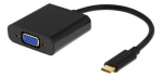 DELTACO USB 3.1 to VGA adapter heliga, USB type C - VGA, 10 cm