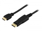Deltaco DP-3030, DisplayPort - HDMI, 3 m