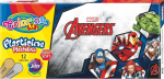 Plastiliin Colorino Marvel Avengers, 12 v&auml;rvi (h&otilde;bedane ja kuldne)