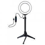 LED r&otilde;ngaslamp 12 cm, kolmekordse lauaplaadiga statiiviga kuni k&otilde;rguseni 24,5 cm, USB