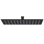 vidaXL vihmadu&scaron;i otsak, roostevaba teras 30 x 20 cm, nelinurkne, must, Juoda