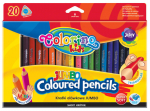 Colorino Jumbo v&auml;rvipliiatsid, 20 v&auml;rvi, kolmnurgad