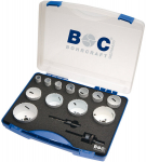 Puurotsik Bi-metallist komplekt Bohrcraft koos adapteritega HSS-E (Co8), 14 tk