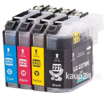 Analoog tintide komplekt LC227XL / LC225XL (BK/C/M/Y)