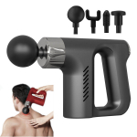 Kompaktne juhtmeta massaažip&uuml;stol, nelja otsaga lihasmasseerija Massage Gun / Fascial Gun