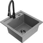 Graniidist k&ouml;&ouml;givalamu Mexen Vito koos segisti ja sifooniga, Grey+Black