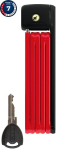 Abus Bordo Lite 6055k/85 kokkupandav lukk, punane
