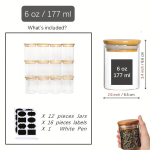 &uuml;mmargused maitseainepurgid, 12 tk, 6 uncijos / 177 ml