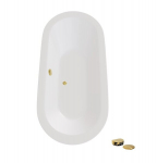 Vann Besco Victoria, 160 x 75 cm, ilma kaunistuseta, kuldse t&auml;idisega sifooniga