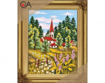 Kanvaa pildiga - tikkimiskomplekt, 22cm x 30cm, Collection D'Art, 6143K