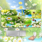 Hiirepadi Abstraktse Mosaiikmustriga Lausmaožus, 35.4&times;17.7inch(90&times;45cm)