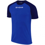 T-s&auml;rk - Givova - Capo - Sinine/Sinine Hele - 100% Pol&uuml;ester - Mees XL