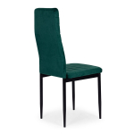 Profileeritud seljatoega toolid - GREEN VELVET - 4 tk