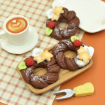 Toidu ripatsid komplekt, Chocolate Christmas Donuts 10pcs set