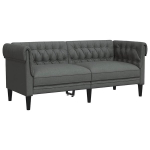 Chesterfield 2-kohaline diivan, tumehall, kangas CFE22330