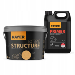 Struktuurne fassaadiv&auml;rv Rayer 10l virsiku v&auml;rvi + krunt 5l