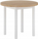 &Uuml;mar laud Drewniane Dąb Złoty Craft 80x80 valged jalad